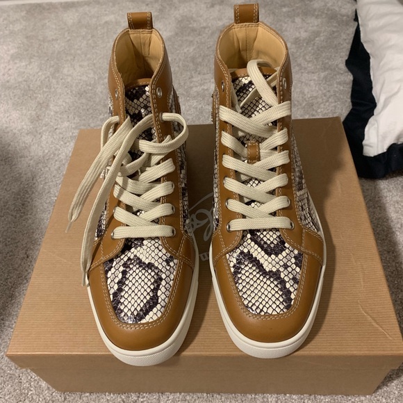 louboutin snake sneakers